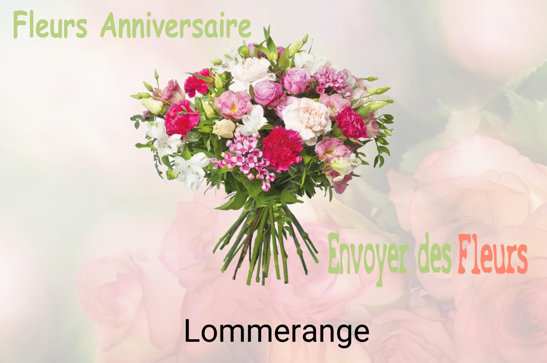 Bouquet de fleurs d’anniversaire livré à Lommerange