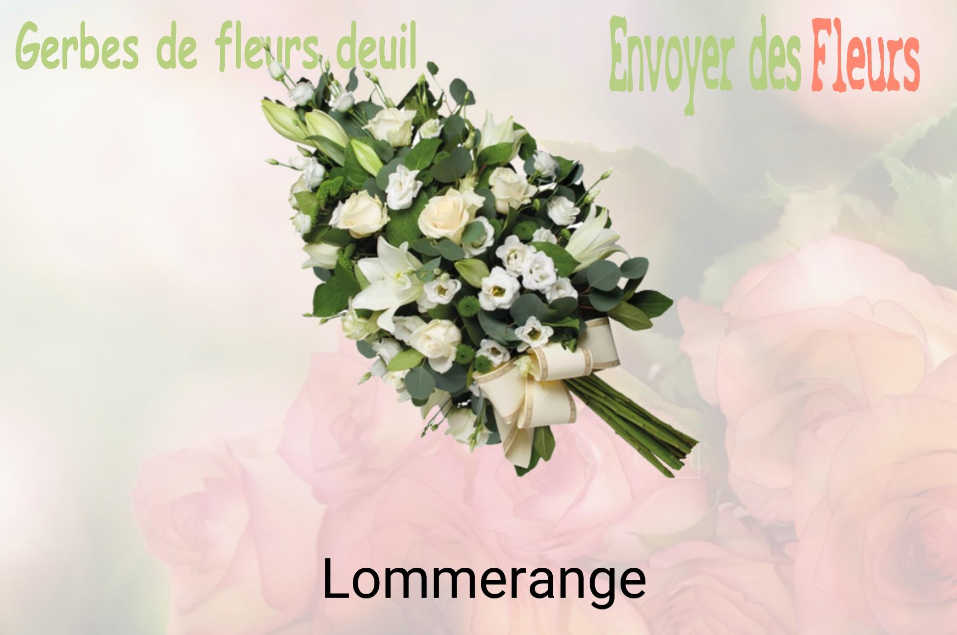 Gerbe de fleurs de deuil livrée à Lommerange